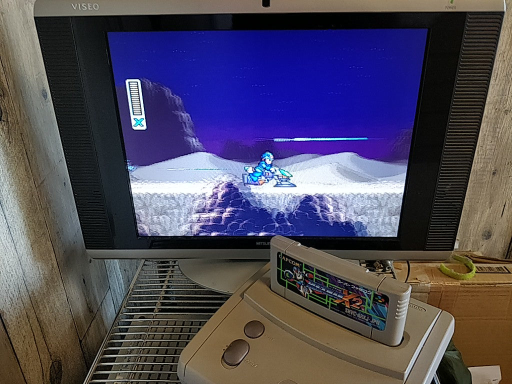 ROCKMAN X2( MEGAMAN ) Nintendo Super Famicom SFC Cartridge only-e0701-2