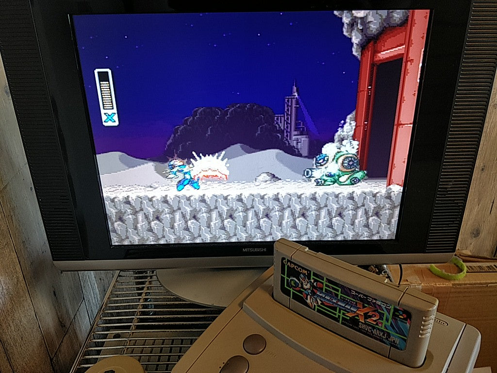 ROCKMAN X2( MEGAMAN ) Nintendo Super Famicom SFC Cartridge only-e0701-1