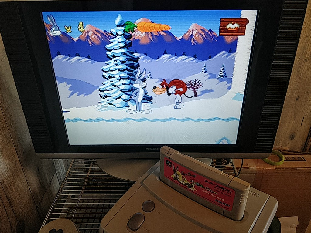 Bugs Bunny Hachamecha Daibouken Nintendo Super Famicom SFC Cartridge only-e0701-