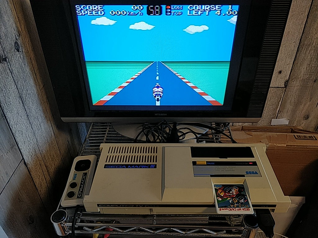 HANG ON; Sega Mark 3,SG/SC series Game Card and Manual set, tested-e0714-9