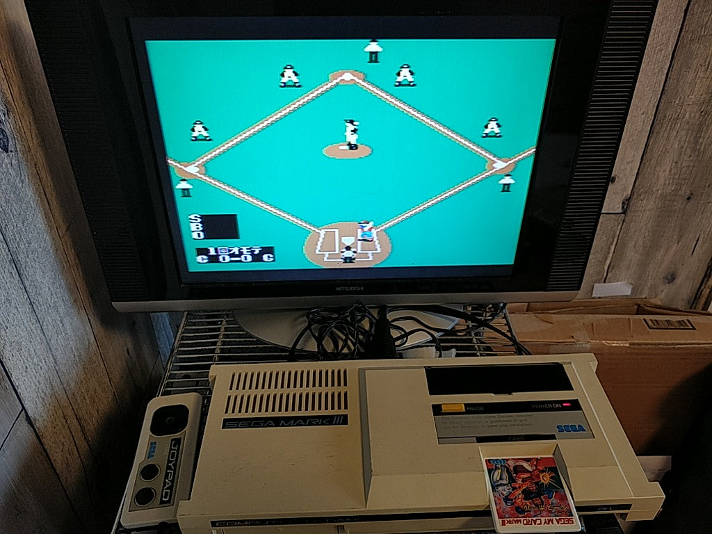 Great Baseball; Sega Mark 3,SG/SC series Game Card and Manual set-e0714-10