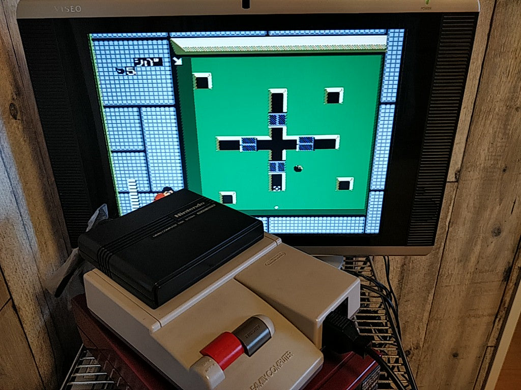 Pro Golfer Saru FAMICOM (NES) Disk System, Game disk and box set, tested-e0826