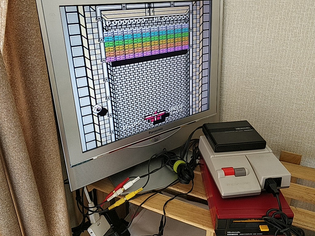 Nazo no Kabe Block Kuzushi FAMICOM (NES) Disk System/Disk, manual, case-e0914-