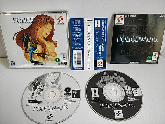 POLICENAUTS Hideo Kojima Konami Panasonic 3DO Game Disk, Manual, Box set-e1003-