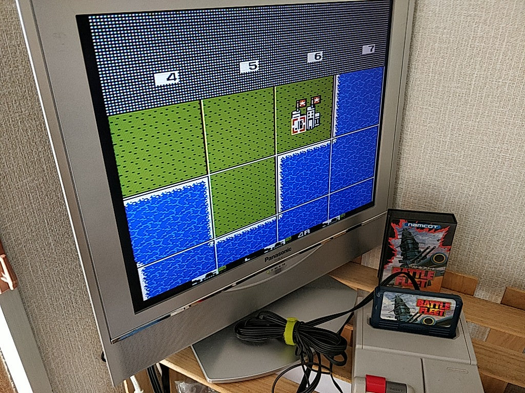 Battle Fleet Famicom FC NES Cartridge and Boxed set, tested-e1012-