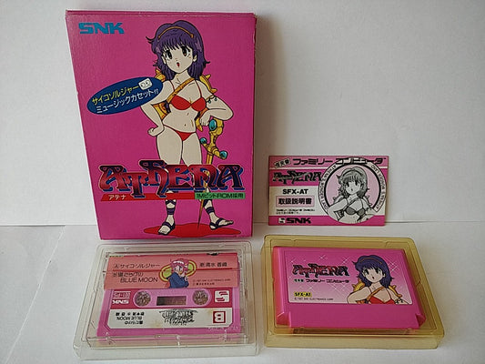 Athena with Pycho soldier Music cassette tape set Famicom, FC, SNK, tested-e1018