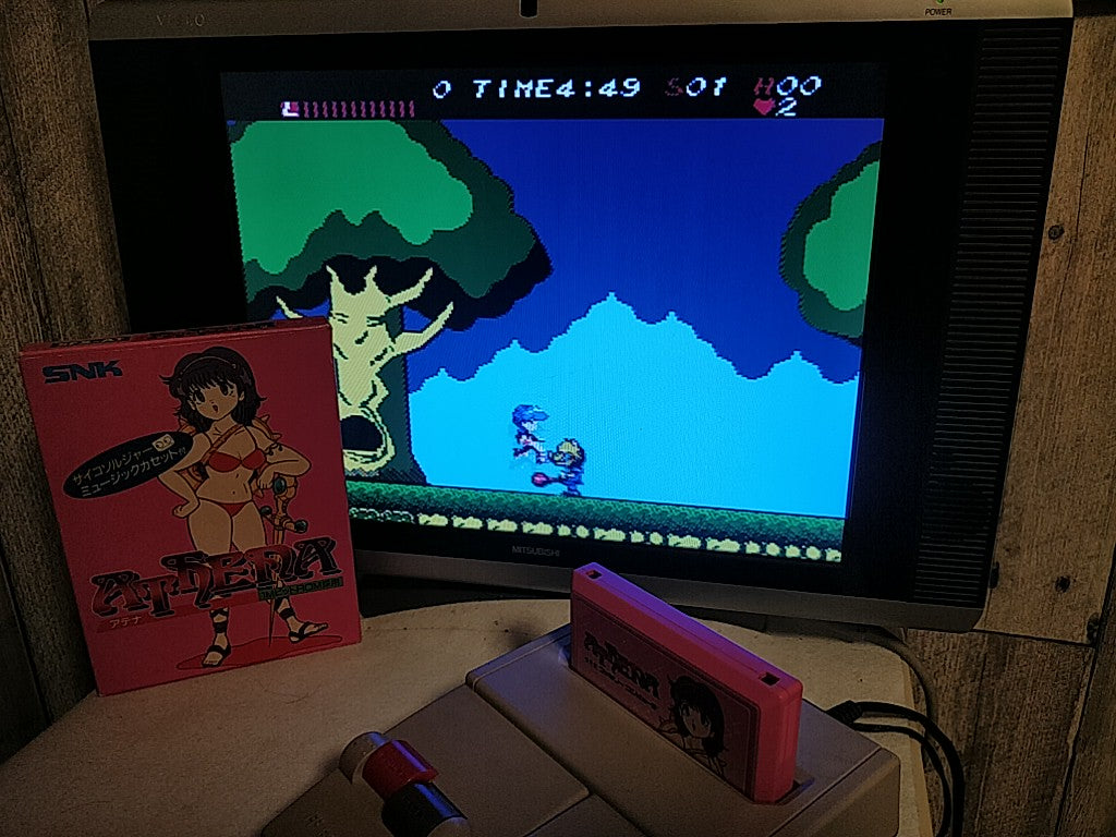 Athena with Pycho soldier Music cassette tape set Famicom, FC, SNK, tested-e1018