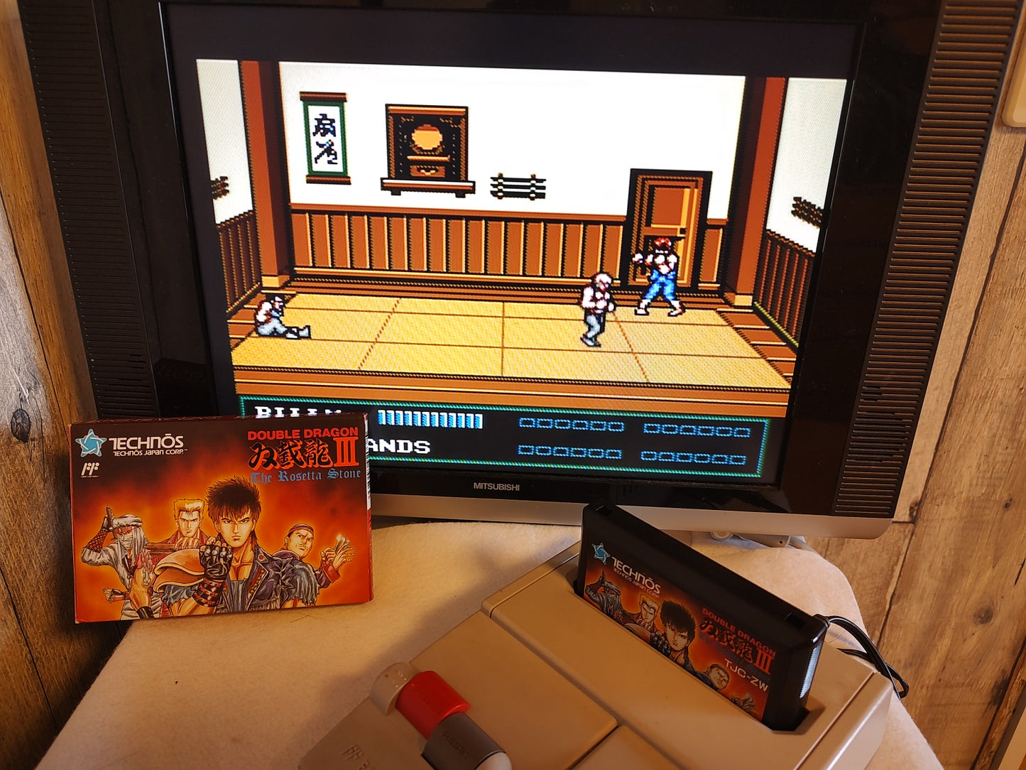 Double Dragon 3 The Rosetta Stone, Cartridge, Manual in Box set, tested-e1103-