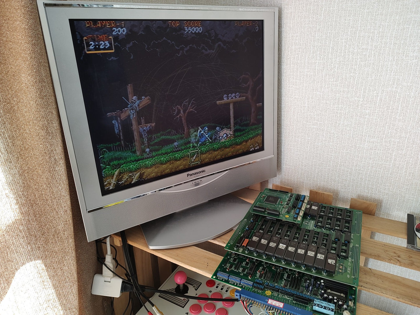 JAMMA Ghouls 'n Ghosts Arcade PCB CP System JAMMA Board set/tested-e1108-