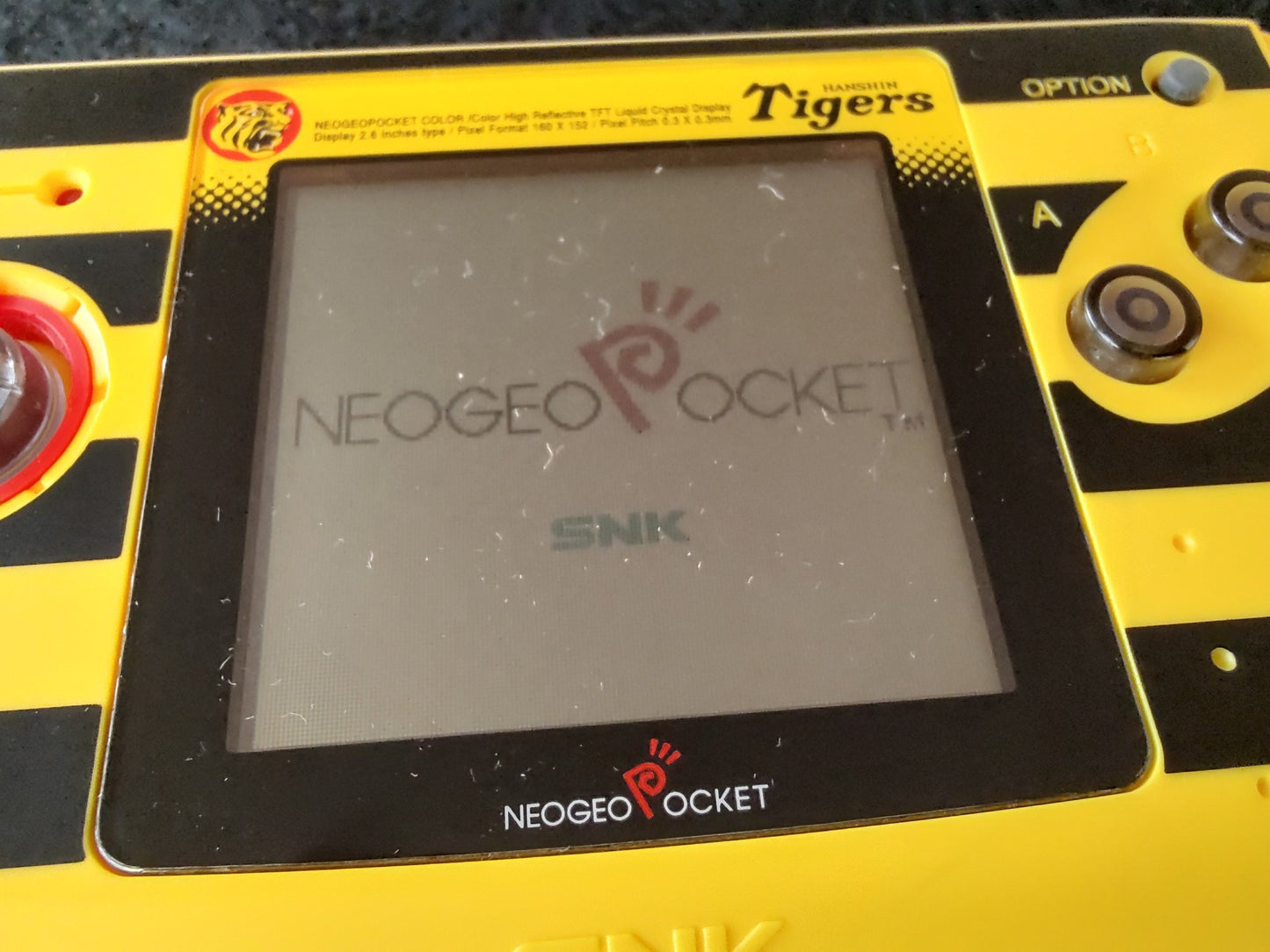SNK NEOGEO POCKET Color Ganbare Hanshin Tigers Version with Box, Working -f0204-