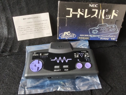Defective, NEC PC Engine Cordless Pad(PI-PD12) w/Box set-f0504-1