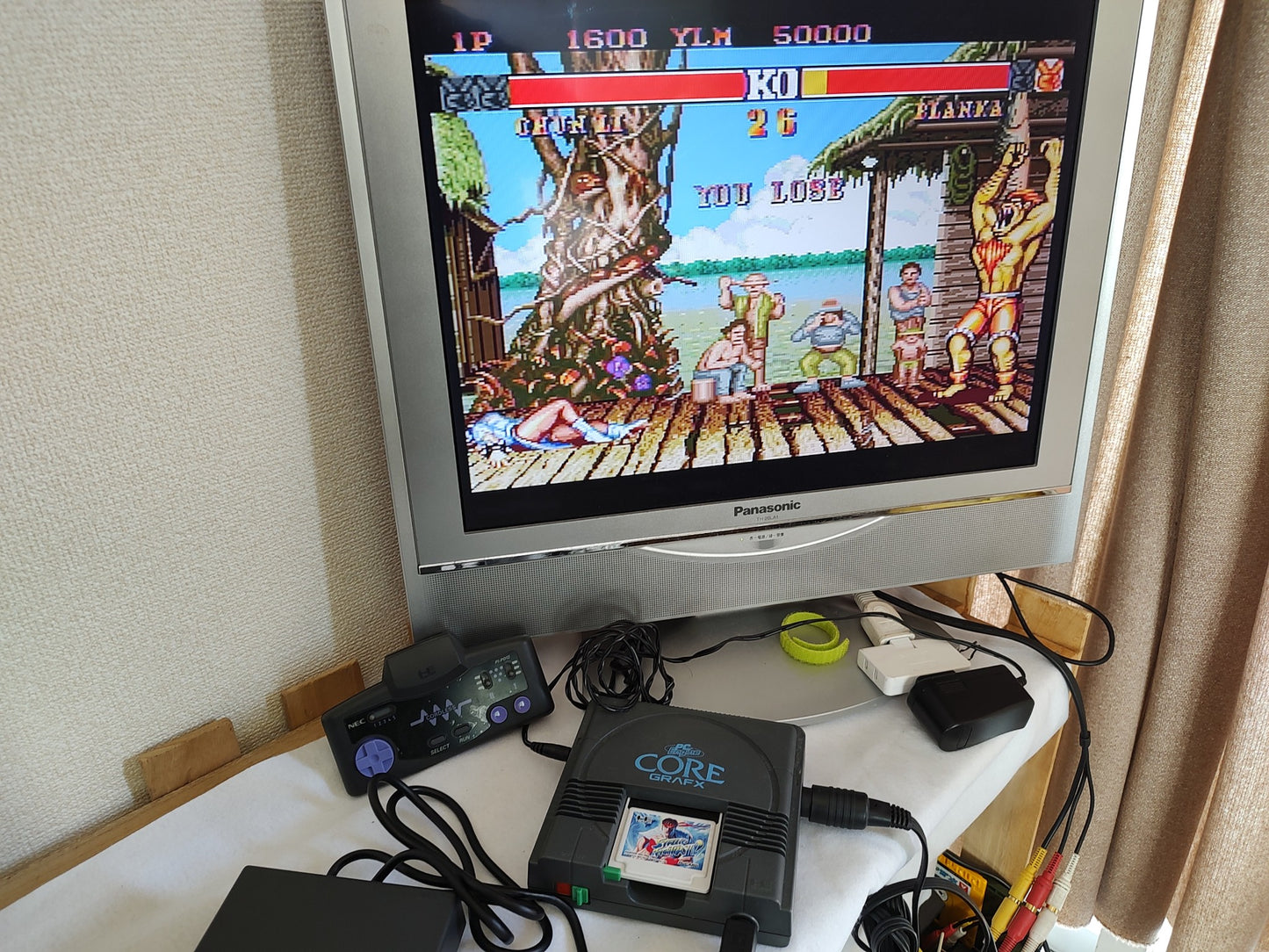 NEC PC Engine Cordless Pad(PI-PD12) w/Box set、Working-f0503-2