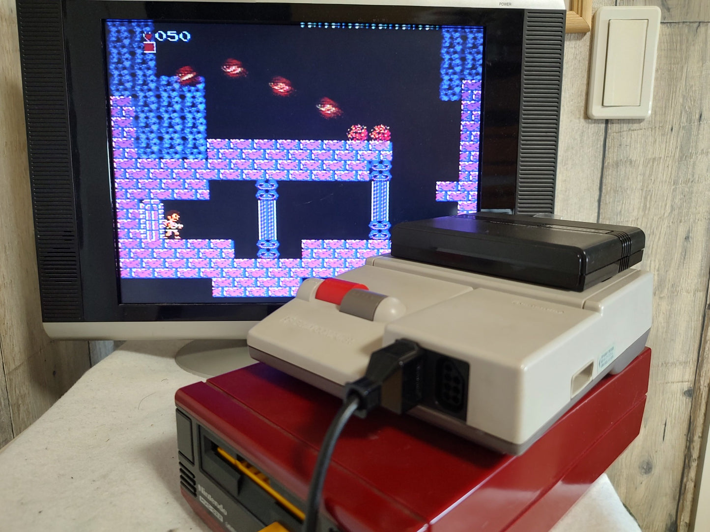 ZELDA 2 ADVENTURE OF LINK FAMICOM (NES) Disk System, Game disk and box-f0515-