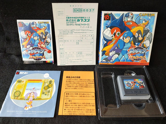 Rockman (MEGAMAN) Battle and Fighters NEOGEO Pocket NGP Cart,Manual,Boxed-f0525-