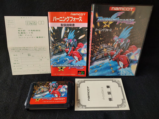 BURNING FORCE SEGA MEGA DRIVE Genesis Cartridge, Boxed set, Working-f0528-