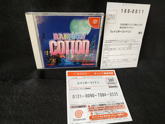 Rainbow cotton SEGA DreamCast Game /Game disk,Manual,Boxed set tested-f0608-