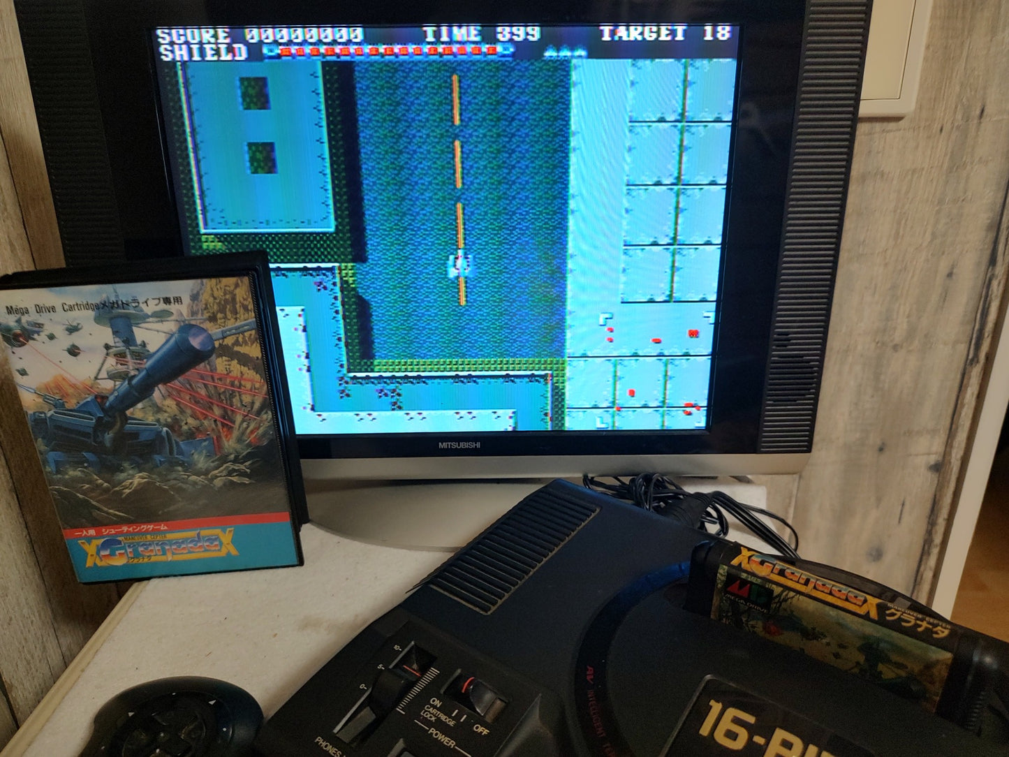 GRANADA SEGA MEGA DRIVE Genesis W/Manual, Box, working-f0616-