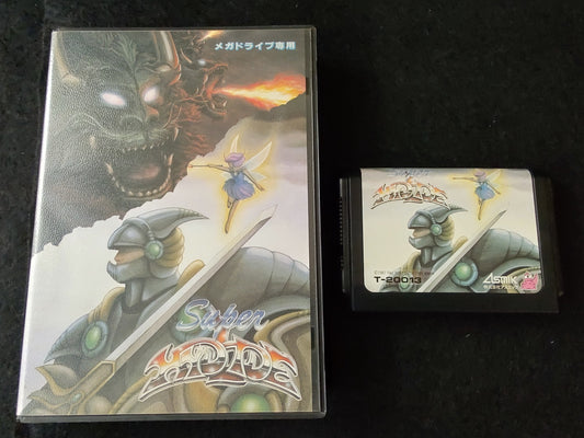 Super HYDLIDE SEGA MEGA DRIVE Genesis W/Box, working, No manual -f0616-