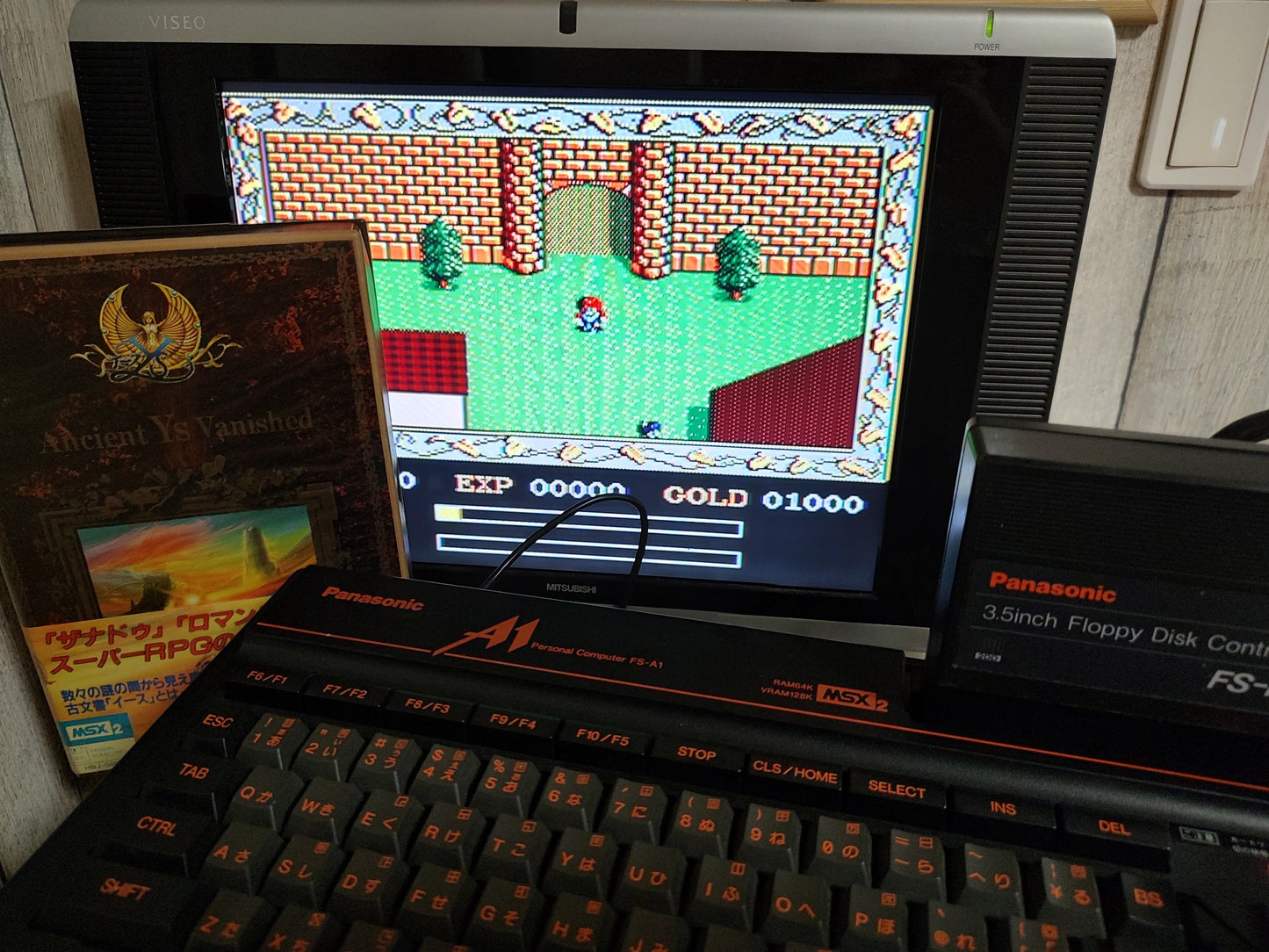 Ys - Ancient Ys Vanished - MSX MSX2 Game Disk,Manual, Boxed tested-f1022-