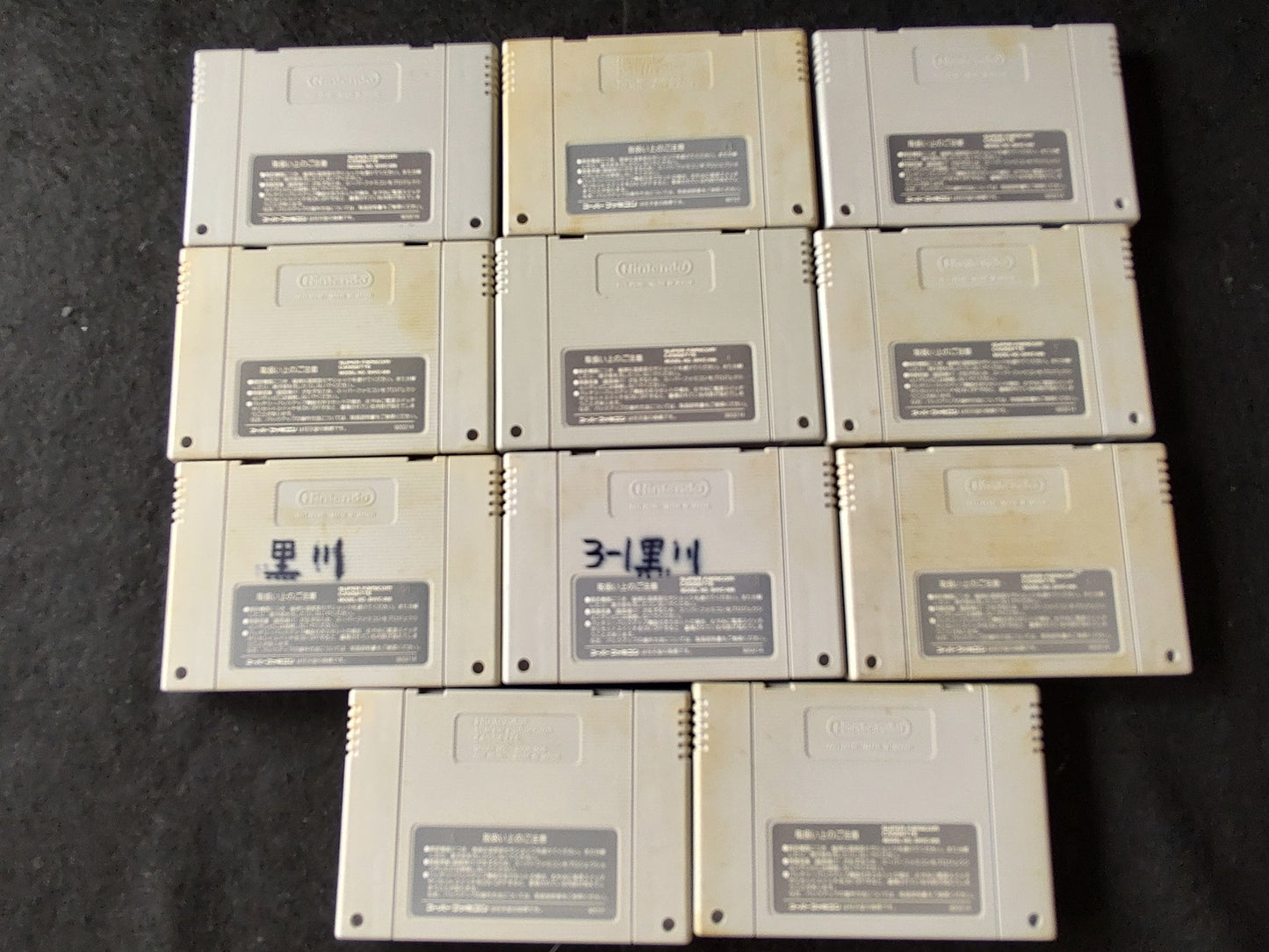 Wholesale lots of 11 Nintendo Super Famicom SFC SNES Game Cartridge set-f0623-