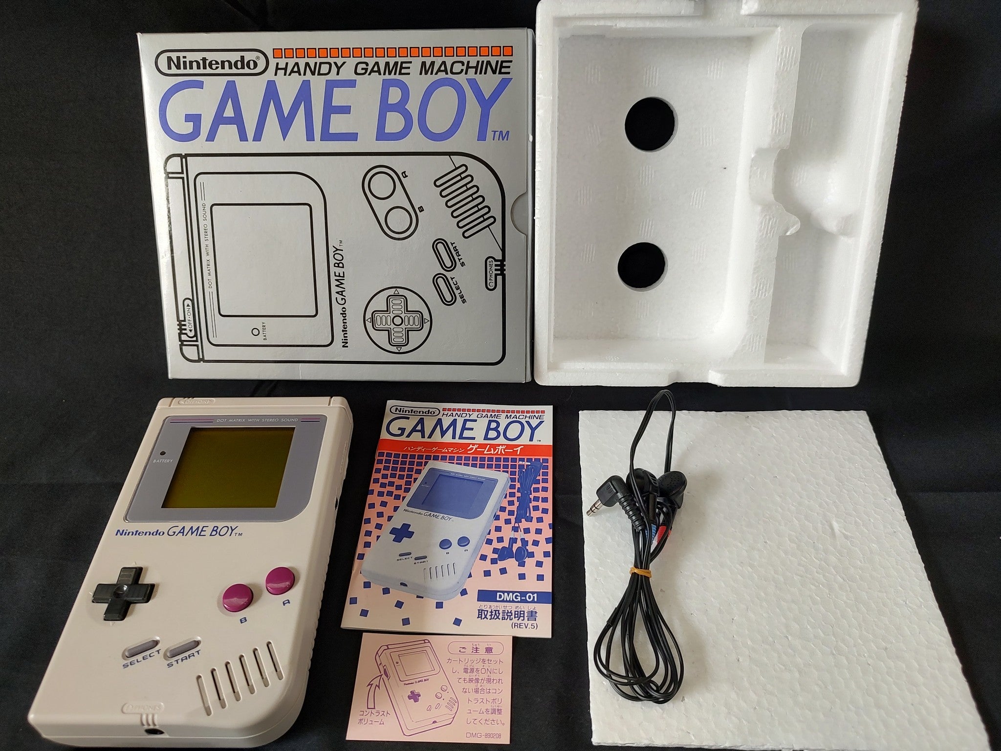 Nintendo Game boy Gray Color Console (DMG-001),Manual and Box set