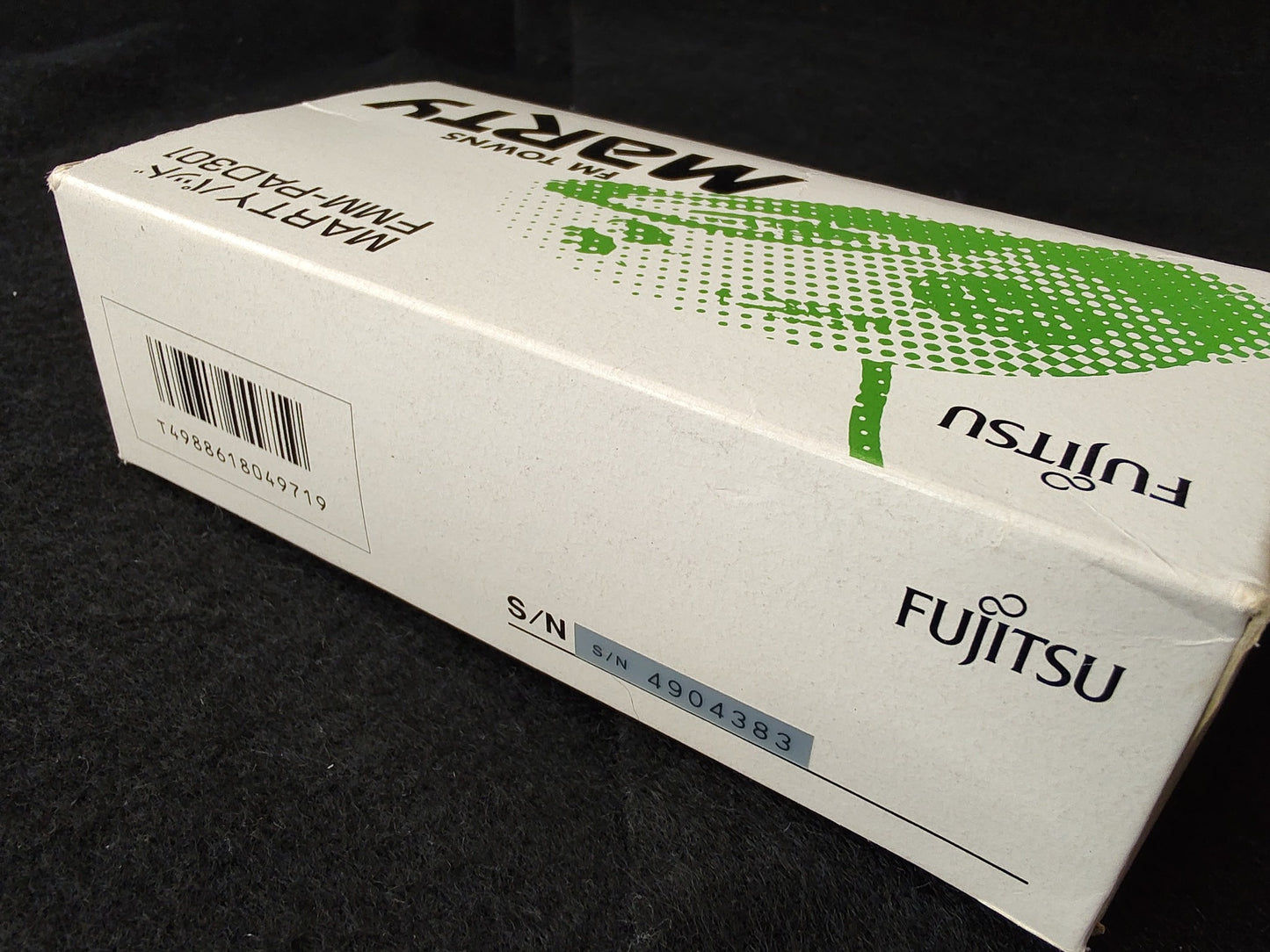 FUJITSU FM Towns /MARTY Original controller pad FMT-PD301 w/Box, Working-f0709-