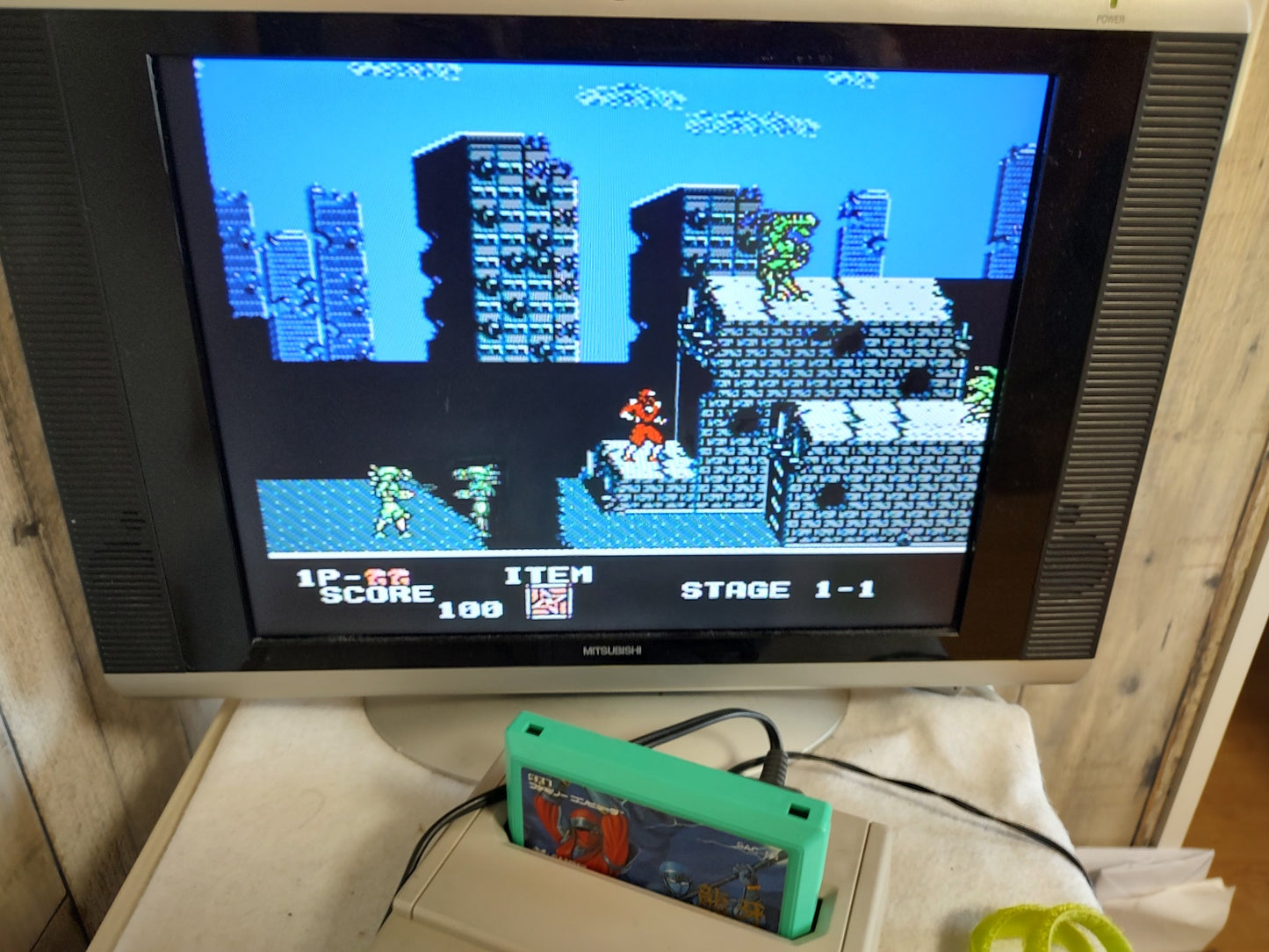 RYUGA NINJA CRUSADERS Famicom FC NES Cartridge only, working-f0712-