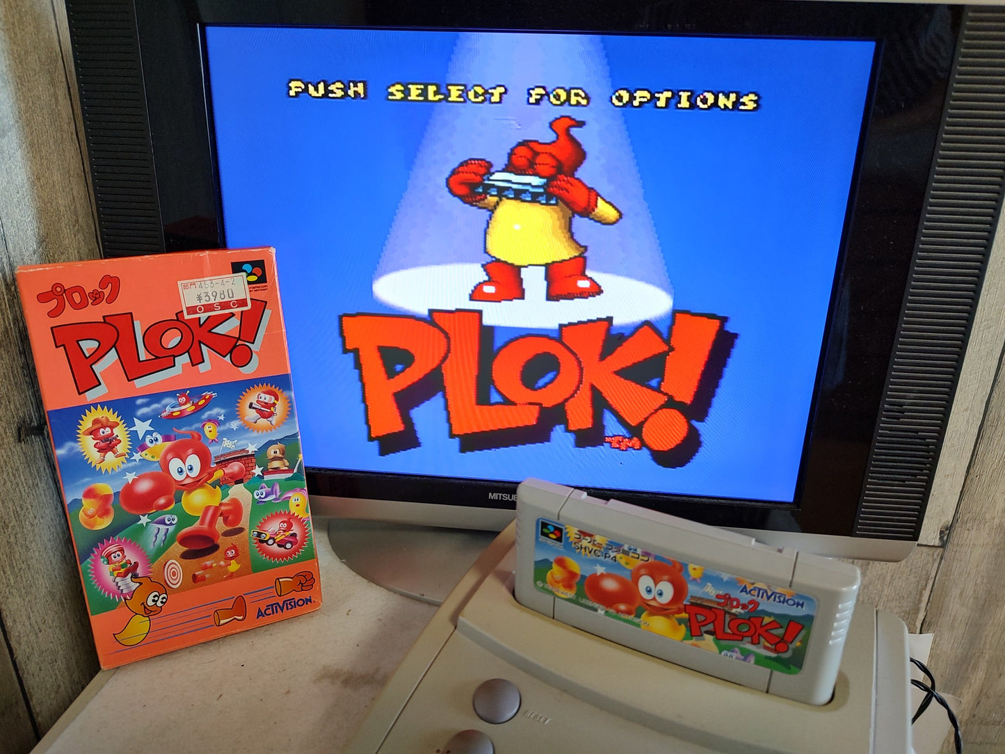 PLOK SFC Super Famicom Game SFC SNES Cartridge w/,Manual, Box,Working-f0720-