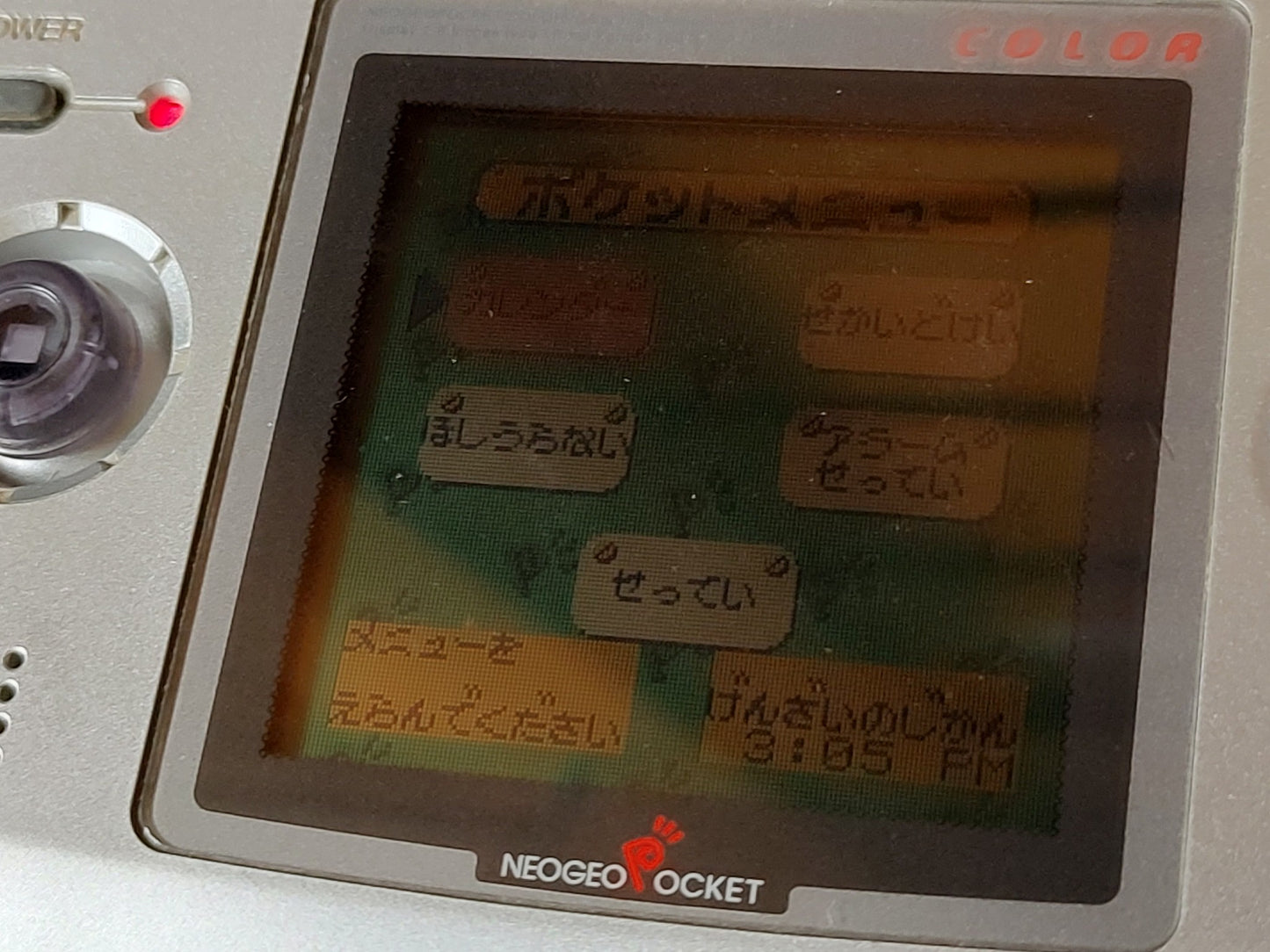 SNK NEOGEO POCKET Color NGPC PLATINUM SILVER Console Boxed NEO GEO set-f0809-