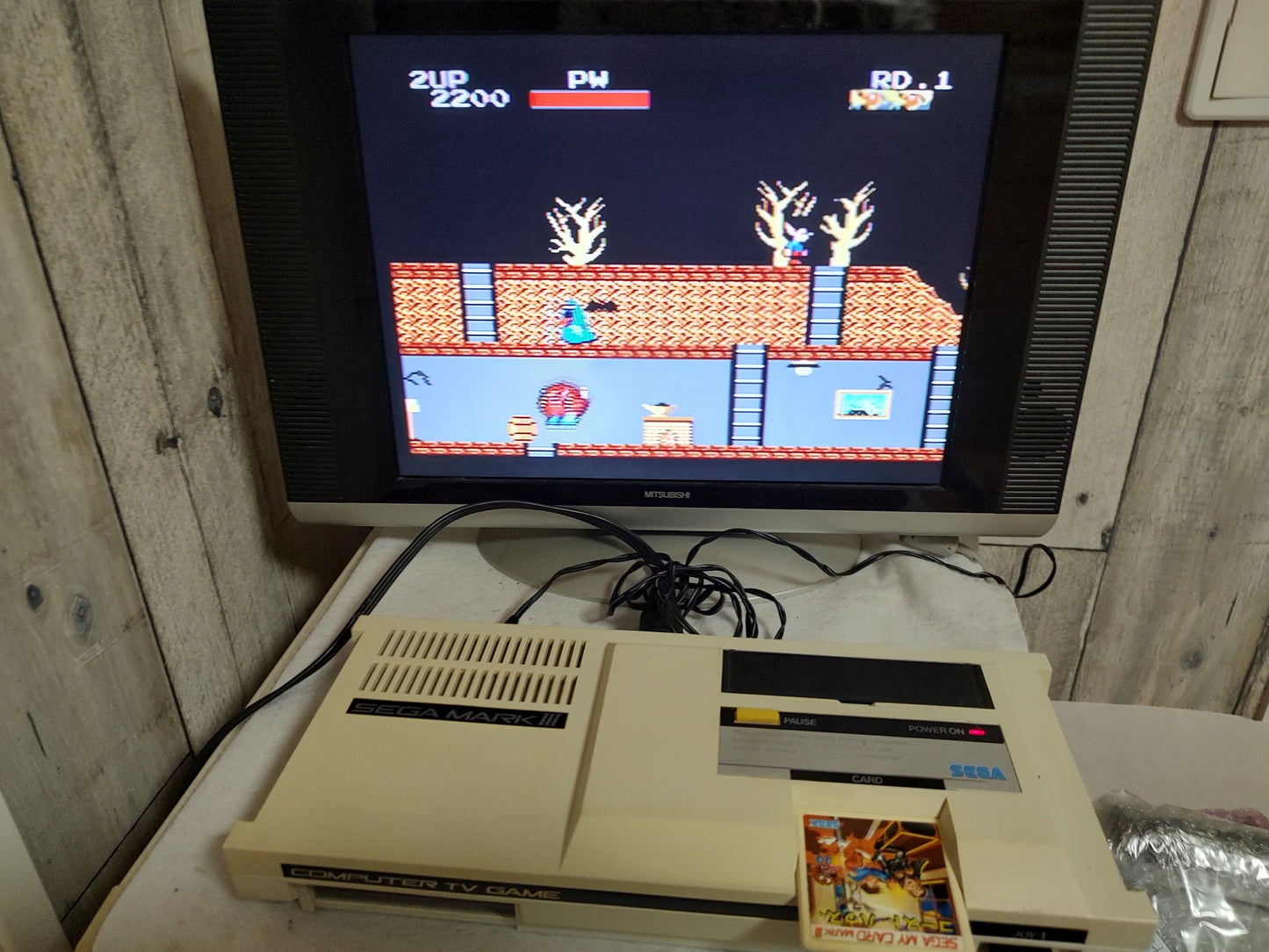 GHOST HOUSE Sega Mark 3,SG/SC series Game My Card only, working-f0822-