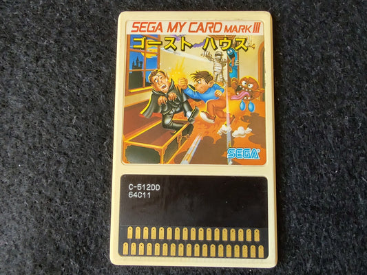 GHOST HOUSE Sega Mark 3,SG/SC series Game My Card only, working-f0822-