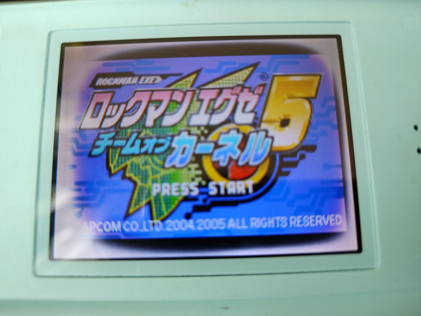 ROCKMAN EXE 5 Team of Blues & Carnel set Gameboy Advance GBA Game-f0906-5