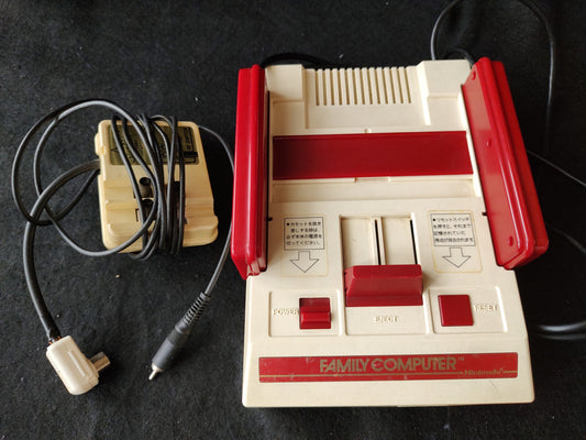 Nintendo Famicom NES HVC-001 Console, RF-switch cable set, Working-f0914-