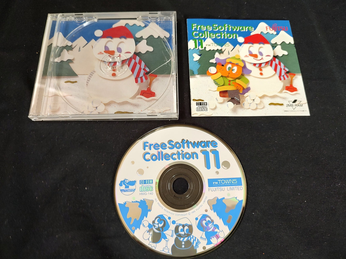 FM TOWNS Free Software collections 4-11 Boxed set Fujitsu Marty, untested-f0925-