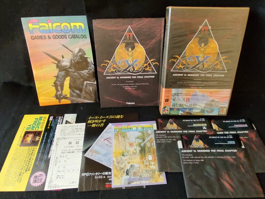 PC-9801 PC98 Ys2 Ancient Ys Vanished Floppy Disk w/manual, papers, Non-tested