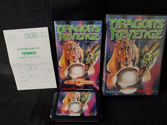 DRAGON'S REVENGE SEGA MEGA DRIVE game Genesis Cartridge Boxed, Working-f1111-