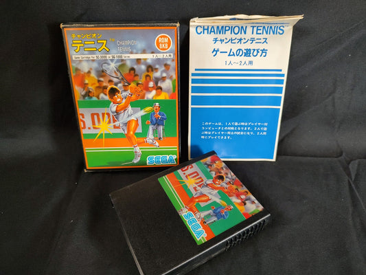 Champion Tennis SEGA Mark 3 Master system Cartridge,Manual,Boxed/tested-f1221-