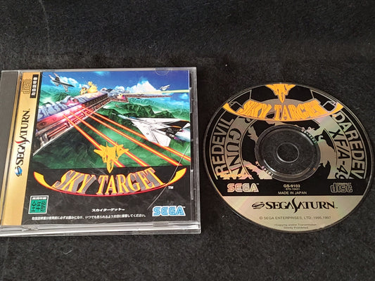 Sky Target -Battle of the Ports- SEGA Saturn Game, Gamedisk and Case-g0111-