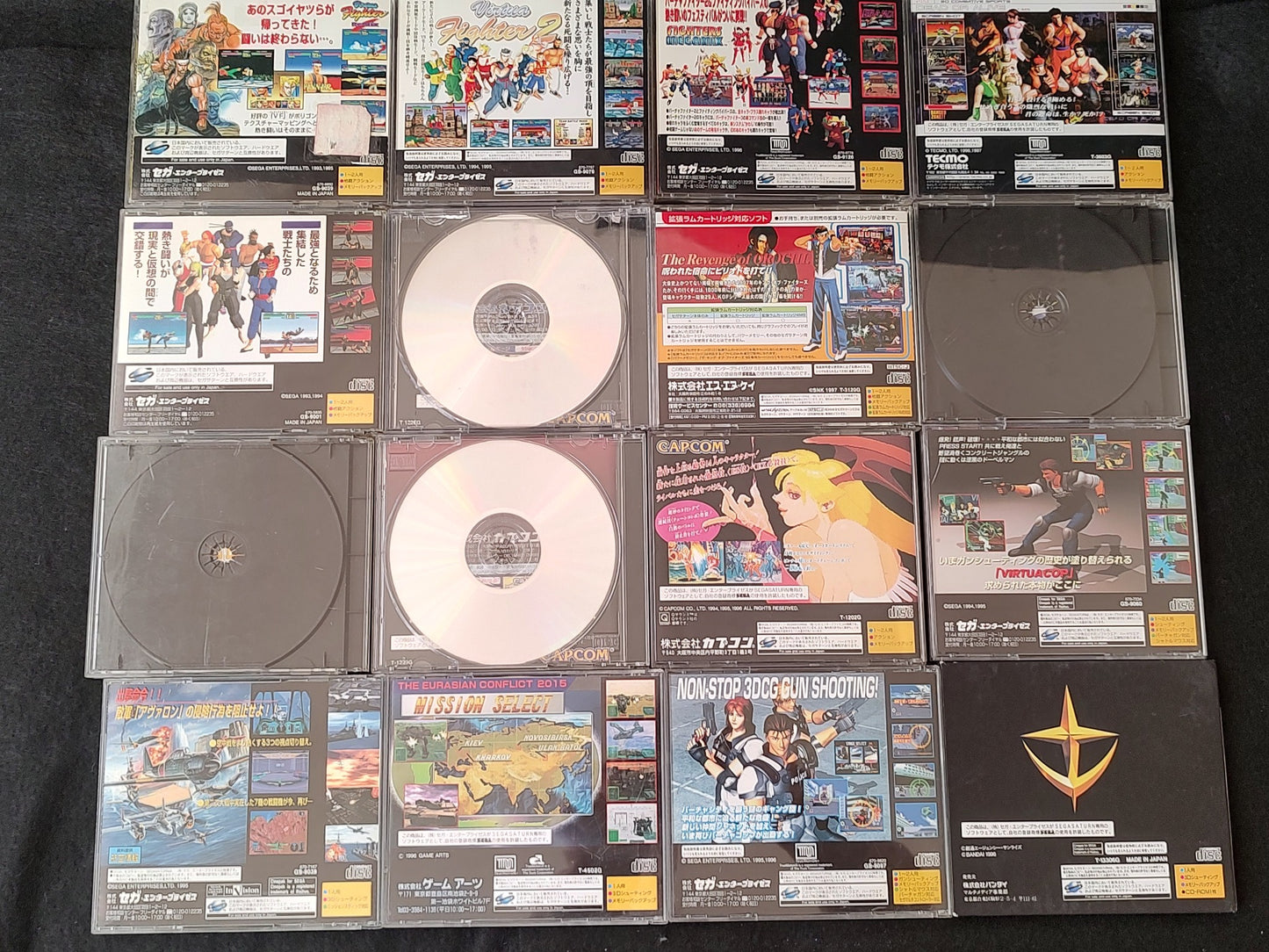 Whole sale Lots of SEGA Saturn Battle, Shooter Games 16-PCS set -g0111-