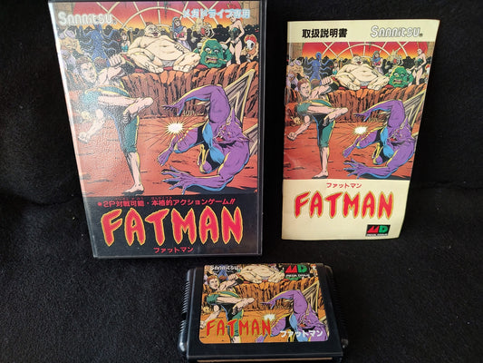 Fatman SEGA MEGA DRIVE Action game Genesis Cartridge Boxed tested-g0122-