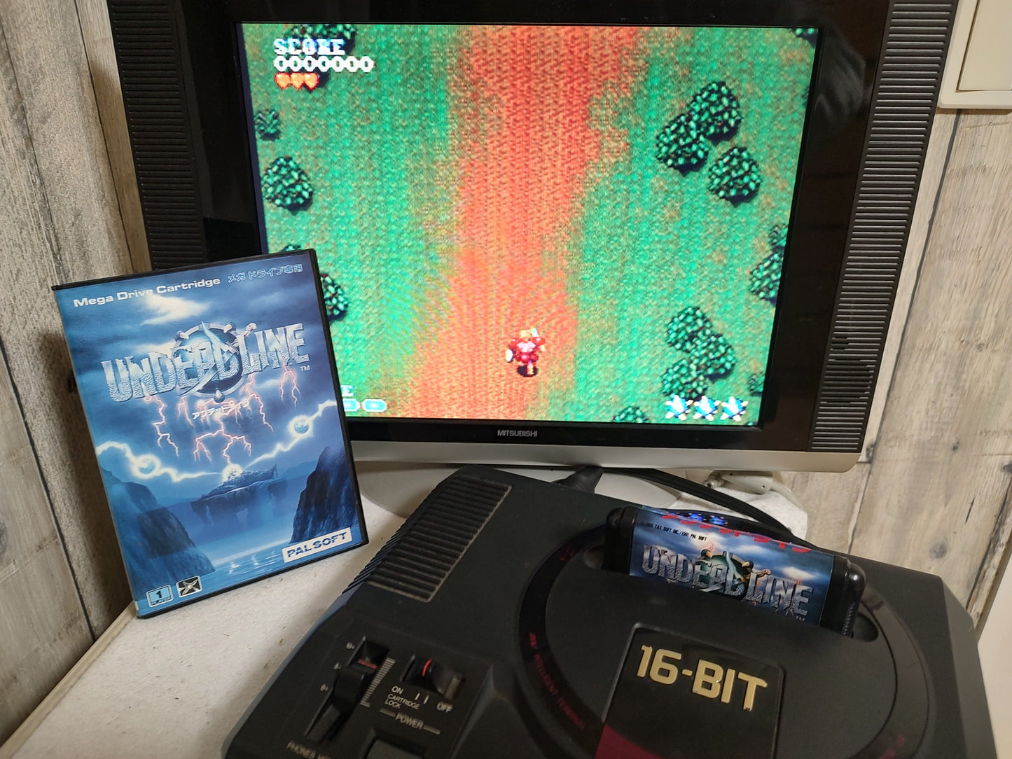 Undeadline (Undead Line) SEGA MEGA DRIVE (Genesis ) Manual, Boxed set-g0129-