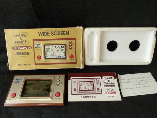 Vintage Nintendo Game & Watch Parachute wide Screen, Manual, Boxed set-g0215-