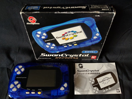 Bandai Wonder Swan Crystal Clear Blue BANDAI Console,Manual,Boexed set-g0222-