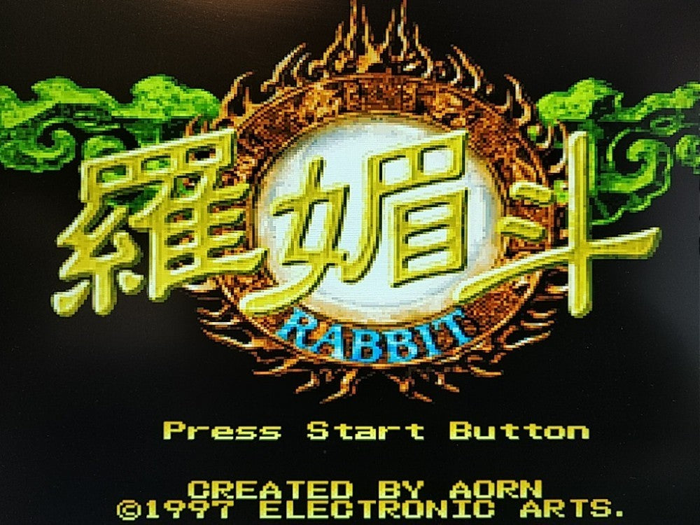Rabbit SEGA Saturn Battle Game, Game disk, Manual, Case set/tested-e0520-