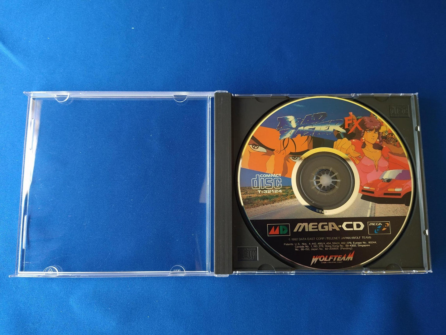 ROAD BLASTER FX MEGA CD shooter game Disk, Manual, Box set, Working -f0524-