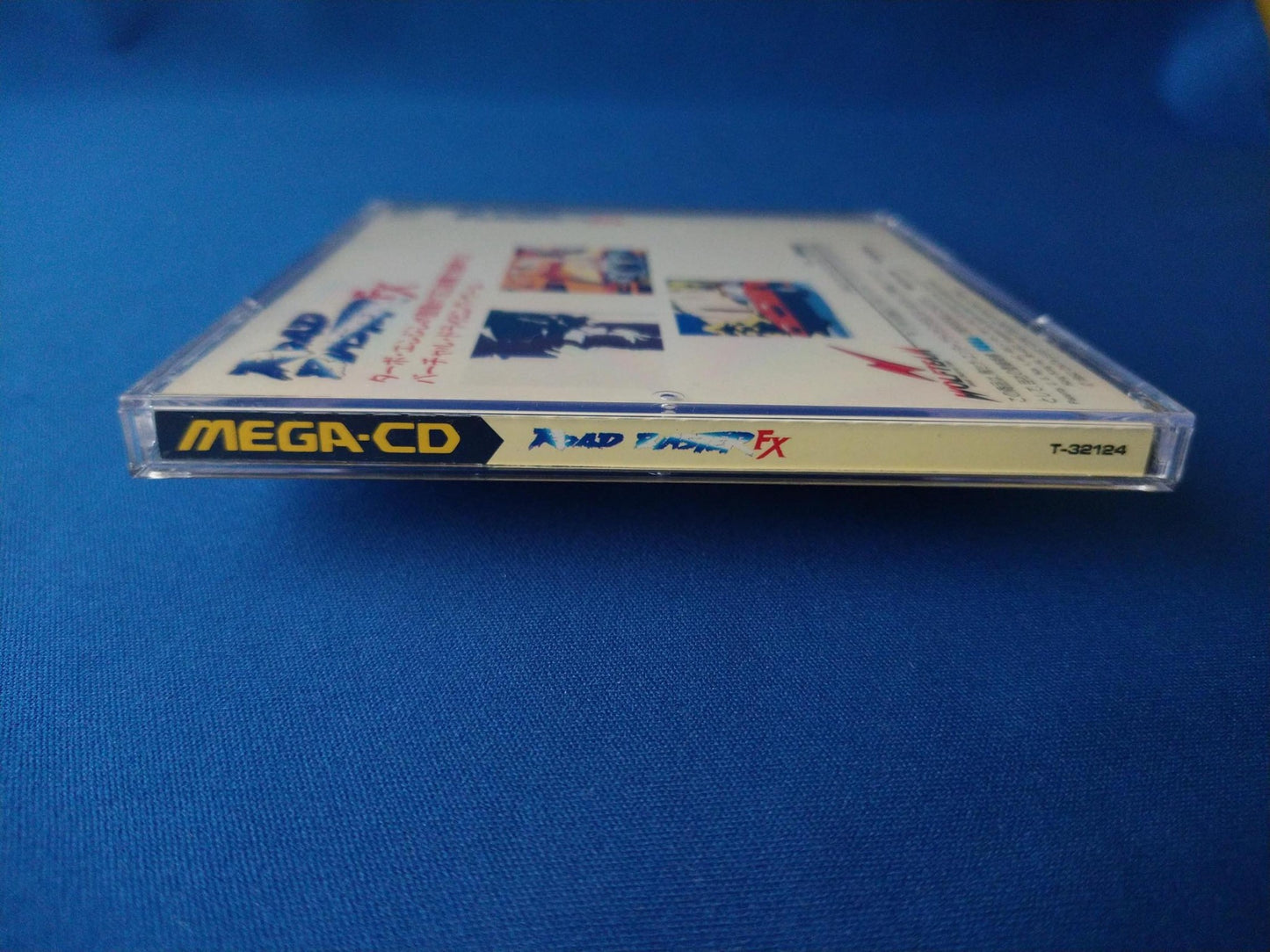 ROAD BLASTER FX MEGA CD shooter game Disk, Manual, Box set, Working -f0524-