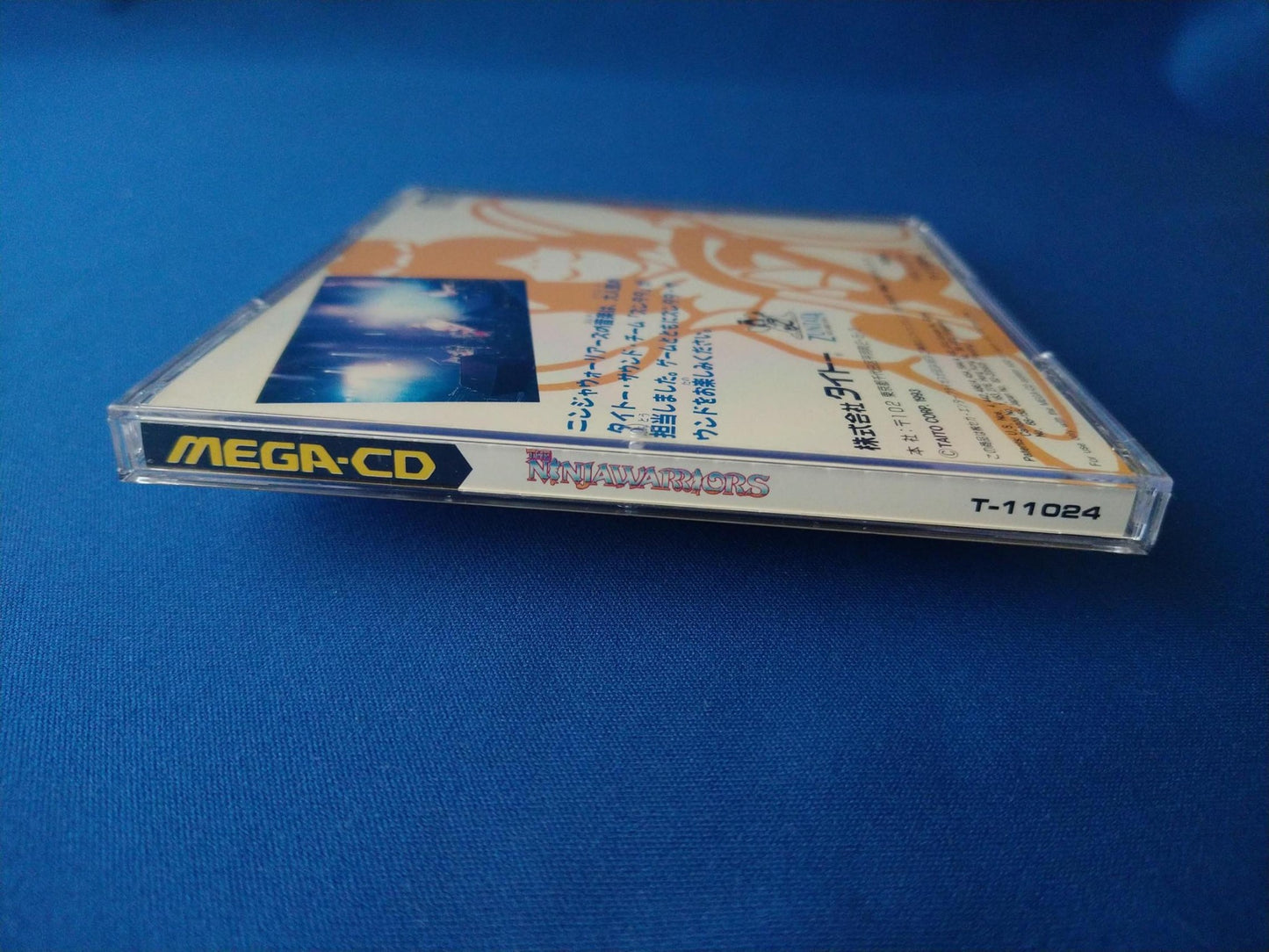 THE NINJA WARRIORS MEGA CD shooter game Disk, Manual, Box set, Working -f0524-