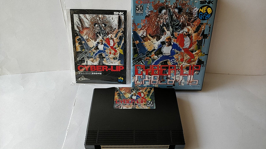 Cyber-Lip Cyber Lip SNK NEO GEO AES Cartridge, Manual Boxed set tested-b211-