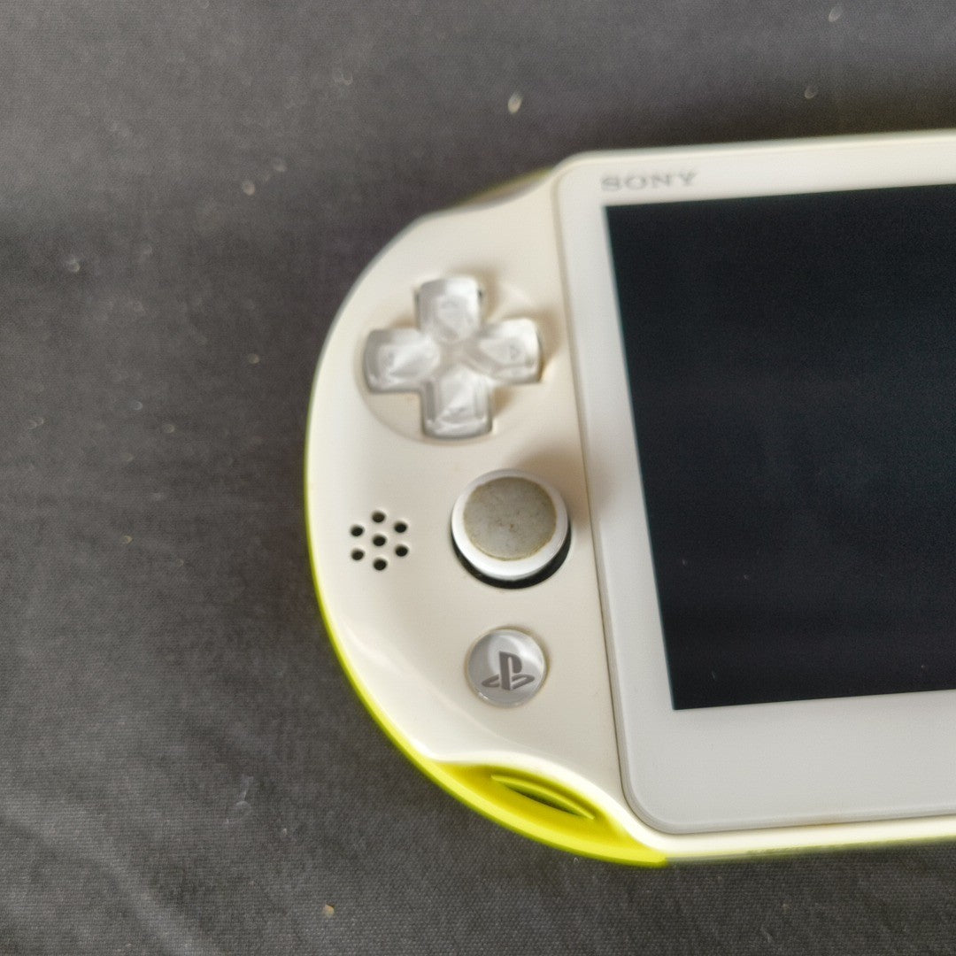 Sony PlayStation Vita PCH-2000 Lime Green White 8GB Memory Card Bundle - Drift