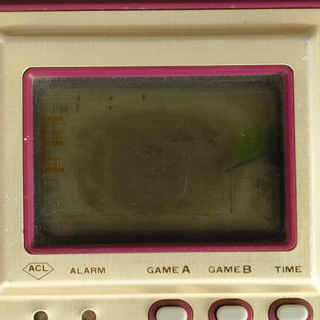Nintendo Game & Watch HELMET CN-07 Wide Screen FP-24 Handheld Tested Screen Burn
